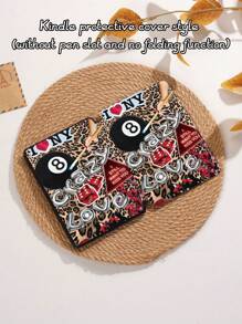 豹纹拼接图案平板电脑保护套,兼容 iPad Mini 4/Mini 5/Mini 6/Air 第五代 (2022)、Galaxy Tab A9 Plus 10.95 英寸、MatePad 10.4 英寸,带 Apple Pencil 插槽/防摔/自动休眠/唤醒功能 - 彩色 - 查看 10