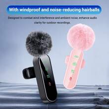 HITOZON 适用于 、安卓手机、笔记本电脑的专业无线领夹式麦克风 - 迷你麦克风，带状态显示，音质清晰，适合录音、直播、Vlog 等应用。 - 均碼 - 查看 5