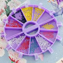 9pcs/15pcs Diamond Painting Multi-Function Tools Set: Diamond Painting Pen, Diamond Storage Tray, Diamond Embroidery Sieve, Diamond Painting Disc, Nail Art Dotting Tools - Purple - View 3