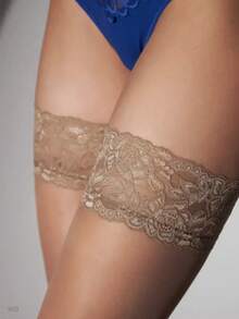 1双女士性感硅胶防勾丝超薄过膝长筒袜，高弹防刮大腿袜，适合日常穿着、居家、户外、通勤和夜店风格，超薄连裤袜，Y2K风格，舒适袜子 - 彩色 - 查看 10