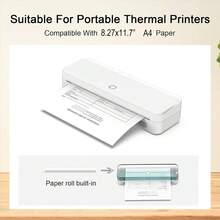 A4 热敏纸 210 毫米宽 直径 30 毫米 打印纸卷适用于 A40 M08F S8 MT810 热敏打印机 适用于商业/办公/建筑/蓝图/家庭 - 彩色 - 查看 5