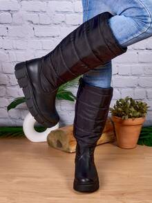 Women Mid-Calf Boots - Black - View 6