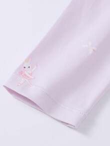 Annil Children's Clothing, Girls', Girls', Middle-Aged And Young Children's, Teenagers' Base Autumn Coat And Pants Set, Cartoon Printed Home Warm Clothes Autumn