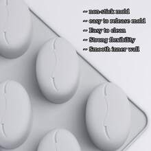 Coffee Bean Silicone Mold - Non-Stick Baking Mold For Chocolate, Candy, Cookies, Soap & DIY Crafts (Multi-Purpose) - Multicolor - View 5