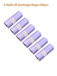90pcs/6rolls Disposable Mini Trash Bags, Desktop Cleaning Garbage Bags, Bagged Kitchen Storage Small Trash Bags, Bathroom Kitchen Office Restaurant Cleaning Plastic Bags(Trash Bag Size 30*22cm When Unfolded) - Multicolor - View 13