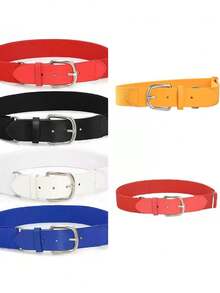 Thắt lưng bóng chày thể thao ngoài trời cho trẻ em, Thắt lưng co giãn cho học sinh, Thắt lưng đa năng nhiều màu sắc phù hợp cho trẻ em từ 12-16 tuổi, Thể thao ngoài trời, Bóng chày, Đạp xe, Đi bộ đường dài, Cắm trại - Nhiều màu - Xem 7