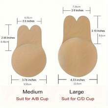 Invisible Sticky Lift Bras, Strapless And Seamless Anti-Convex Push-Up Bras, Lingerie And Lingerie Accessories - Apricot - View 5