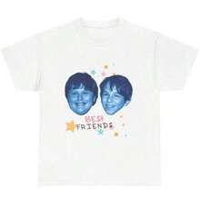 Funny Best Friends T-Shirt, Greg And Rowley Meme Graphic Tee, Unisex Y2K Streetwear TopMen's Casual Cotton Short Sleeve T-Shirt – Basic Summer Tee For Men (S-XXXL) Cotton , Vintage, Cotton, Cotton Shirts, Graphic Tees, Romwe, Funny T Shirts, Graphic Tees, Western, White Graphic Tees - 白色 - 查看 1