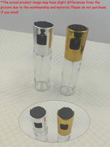 1 pièce Bouteille pulvérisateur d'huile en verre transparent et acier inoxydable, design minimaliste moderne pour la cuisine. Bouteille de pulvérisation d'huile pour le barbecue, la salade et la cuisson.