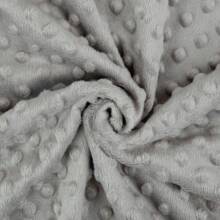 婴儿毯，适合男孩女孩，超柔软双层 Minky 带圆点背衬，可爱灰色大象动物图案毯，适合新生儿，30 X 40 英寸（76x101 厘米）