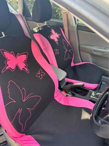 飞蝶汽车座椅套全套时尚通用女士女式后排座椅套分体彩色