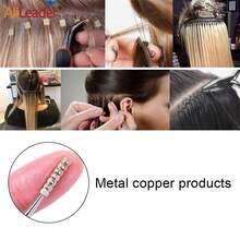 AliLeader 1000 Peças Anéis de Extensão de Cabelo Nano de 3mm com Revestimento de Cobre Micro para Extensões de Cabelo Humano com Ponta Nano - Multicolorido - Visão 8