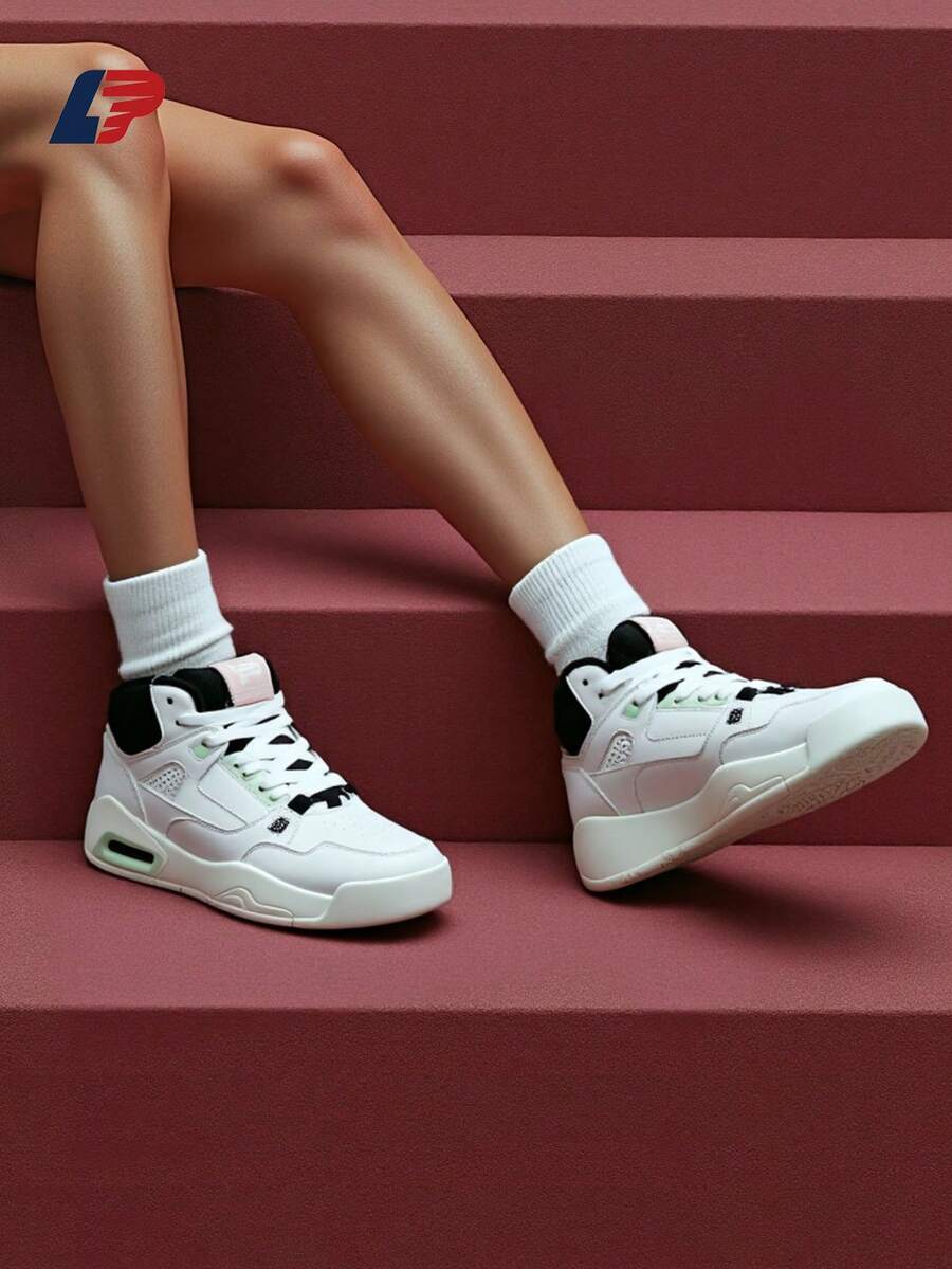 LPMX 1 双运动风格透气女式前系带拼色橡胶鞋底中底户外篮球鞋