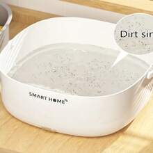 RAF 无线厨房新鲜农产品消毒器 - 超声波果蔬清洗机，电池供电食品净化器，36V 或以下，PP 材质，白色，大容量果蔬清洗浸泡篮 - 彩色 - 查看 6