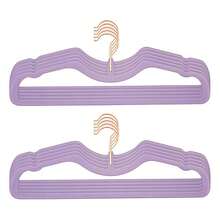 Non-Slip Hangers With 360 Swivel - Ultra Slim Space Savingfor Closet Organization & Garment Protection 15,B 15 Purple B Medium Size Durable Material, Not Easily Deformed - Multicolor 166 - View 1