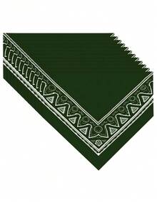 Don Calcetin 12 Paliacates Pañuelo Pashmina Bufanda Algodón Alta Calidad - verde - Ver 2