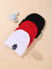 3 chiếc mũ len cho bé (0-24 tháng tuổi) Mũ len mùa đông có thể điều chỉnh dành cho trẻ sơ sinh đang lớn - Nhiều màu - Xem 2