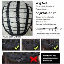 White Ombre Black Synthetic Long Wave Wigs Fluffy Women Lolita Cosplay Heat Resistant Wig For Daily Party - Black and White - View 11