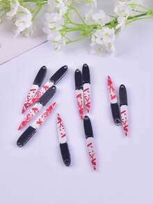 10pcs/Set Halloween Acrylic Pendant Charms For DIY Earring Necklace Jewelry Design Making