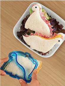 1/2/3/4 Pcs Dinosaur Sandwich Cutter Set, Kids Plastic Bread Mold, Bento Lunch Accessories, Toast Cutter, Suitable For School Lunch, DIY Cute Sandwich Making Tools - Multicolor - View 11