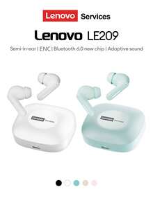 Lenovo LE209 New Bluetooth Earphones, Half In-Ear Bluetooth 6.0 Stereo Surround Sound, High-Quality Music & Gaming, Long Battery Life, Clear Calling Microphone, Comfortable Silicone Wireless Earbuds, Compatible With Smartphones & Computers - Nhiều màu - Xem 5