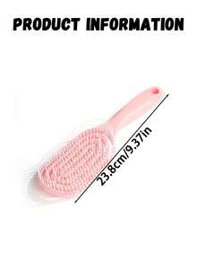 4件/2件/1件女孩发梳套装，蓬松按摩猪鬃大弯梳，镂空圆梳，马卡龙色系，必备发梳，美发造型工具，护发及沙龙配件，适合美容旅行及美发沙龙使用 - 彩色 - 查看 4