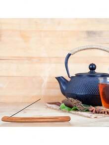 5 piezas/10 piezas Soporte de incienso de madera, Soporte de varillas de incienso, Caja de incienso, Quemador de incienso, Quemador de incienso hecho a mano, para meditación y relajación, decoración del hogar, adecuado para camping, jardín, patio, cena a la luz de las velas, fiesta de té, decoración