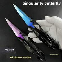 Valorant Singularity 遊戲周邊武器模型，可折疊 ABS 塑膠射出成型蝴蝶刀，紓壓指尖運動玩具，Cosplay 與短影片表演道具，生日與聖誕理想驚喜禮物 - 彩色 - 查看 8