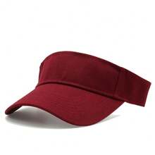 1 件男女通用春夏纯色 5 片硬顶棒球帽，户外志愿者/广告帽，防晒，可定制徽标刺绣，时尚棒球帽