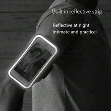 Outdoor Sports Touchscreen Arm Band, Running Phone Storage Pouch, Waterproof Arm Sleeve, Universal Phone Case - Black - View 2