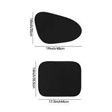 4pcs/Set Car Static Adsorption Sun Shades, Side Window Privacy Sunshade, Heat Insulation Curtain, Car Window Sunshield, PVC Static Film, Double-Sided Black Blackout Cloth - Multicolor - View 5