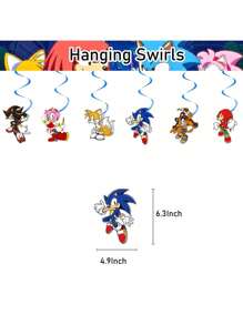 Disney Christmas Decoration Party Set Anime Figure Image Birthday Party Scene Decoration Banner Cake Topper CupCake Toppers Hanging Swirls Party Gifts