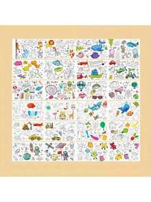 300 厘米儿童涂鸦绘画卷，具有不同主题，适合 3 岁以上男孩和女孩涂色和绘画，涂色卷、涂色、冰雪奇缘、涂色、万圣节、水彩、涂色、冰雪奇缘、儿童圣诞礼物、涂色、儿童圣诞礼物、冰雪奇缘、冰雪奇缘、涂色、儿童豆袋、彩虹、儿童脸部彩绘、返校 - 彩色 - 查看 4