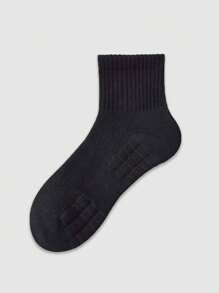 2/4 Pairs Thickened Terry Towel Socks, White Mid-Calf Socks, Sweat-Absorbent For Tennis, Badminton, Running, Basketball, Unisex, For Gym, Fall