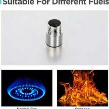 GCCSJ 25" Round Stainless Steel Fire Pit Burner, Fire Pit Pan With Spark Ignition Kit, Rated For Up To 150K BTU, For Indoor Or Outdoor Fireplace - Silver - View 9