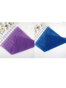 非洲网状去角质背部长网浴擦洗毛巾套装，双面温和，粗糙去角质，有效身体磨砂，淋浴时背部磨砂，优质网状材料，方便的绑带毛巾设计，丝瓜络毛巾，使皮肤光滑的身体海绵，非常适合日常使用家庭浴室装饰秋季装饰返校 - 彩色 - 查看 17