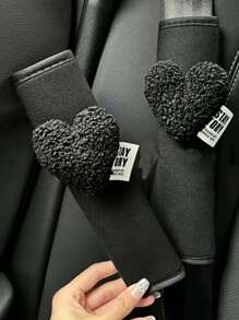 Car Seat Belt Shoulder Pad, Fiber Material, Car Seat Belt Shoulder Pad, Suitable For All Year Round - Multicolor - View 3