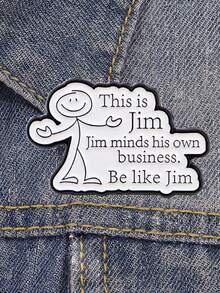 1PC Funny Humor Sarcastic "This Is" Lapel Pins For Backpacks Brooches For Women Quotes Enamel Pin Fashion Jewelry Accessories Gift - Brooch - View 3