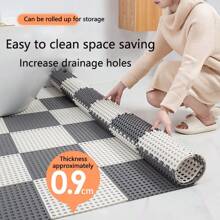 2pcs Bathroom Anti Slip Mat, Bathroom Toilet Splicing Floor Mat, Floor Mat, Shower Room, Swimming Pool Waterproof And Water-Resistant Mat