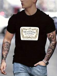 Men Sports Tees & Tanks - Black - View 1
