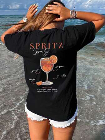 Maglietta grafica estiva da donna taglie forti, top casual e comodo per uso quotidiano | Outfit estivo da donna, top, maglietta grafica | Top da uscire per donne, outfit da uscire, outfit da insegnante per donne, ritorno a scuola, vestiti da scuola, vestiti per il ritorno a scuola, vestiti di Ognissanti