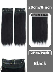 1 件女士隐形无缝假发，厚实蓬松的假发片，基本款接发片，用于增强侧面和头顶的头发