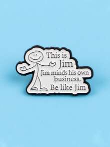 1PC Funny Humor Sarcastic "This Is" Lapel Pins For Backpacks Brooches For Women Quotes Enamel Pin Fashion Jewelry Accessories Gift - Brooch - View 5