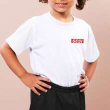 SESI Uniform Unisex Children's T-Shirt School Uniform 2024 - White - View 4
