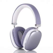 Wireless Headphones, Adjustable & Comfortable Headphones,Bluetooth 5.3 Headband - 淡紫色 - 查看 2