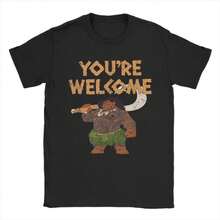 COOL SUMMER MoanaS Maui Confident Pose You're Welcome Graphic Print T Shirt Men Women  Cotton  Tee Shirt Clothing - 黑色 - 查看 1