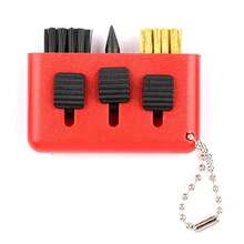 Cepillo de limpieza de golf retráctil 3 en 1, limpiador de ranuras de palos de golf de uso múltiple, accesorios de golf prácticos como regalo - Multicolor - Ver 12