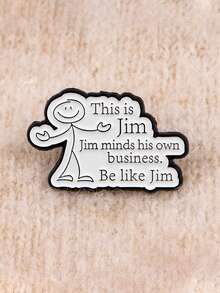 1PC Funny Humor Sarcastic "This Is" Lapel Pins For Backpacks Brooches For Women Quotes Enamel Pin Fashion Jewelry Accessories Gift - Brooch - View 6