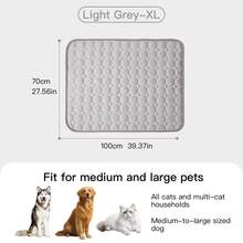 وسادة تبريد للحيوانات الأليفة من Hazowill للصيف، قابلة للطي، مبطنة لا تنزلق، وسادة تدفئة ، مناسبة للقطط والكلاب، متعددة الأحجام، لوازم الحيوانات الأليفة، للأريكة والسرير والسيارة، بتصميم بصمة القدم