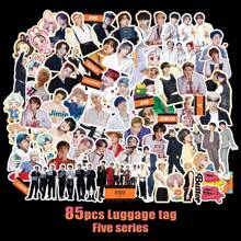 STRAYKIDS//Kpop 贴纸、Giant、Hop 等专辑贴纸、明星周边贴纸、水瓶贴纸、DIY 剪贴簿贴纸、行李贴纸、PermissiontoDance 专辑可爱贴纸 - 彩色 - 查看 13